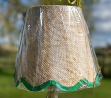 Load image into Gallery viewer, 21cm Scallop Lampshade Green
