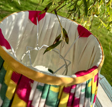 Load image into Gallery viewer, 42cm Pleated Rainbow Zig- Zag Frilly Ikat Lampshade