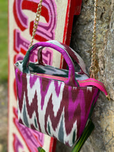 Load image into Gallery viewer, Silk Ikat Crossbody Handbag