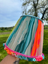 Load image into Gallery viewer, 30cm Frilly Pleated Multicolour Lampshade - Pastels