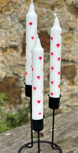 Load image into Gallery viewer, Hand Painted Red Heart Candles