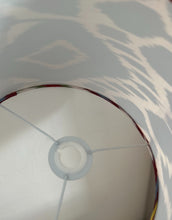Load image into Gallery viewer, 30cm Silk Ikat Barrel Lampshade