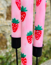 Load image into Gallery viewer, Hand Painted Strawberries on Candles