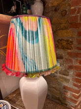 Load image into Gallery viewer, 30cm Frilly Pleated Multicolour Lampshade - Pastels