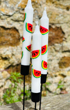 Load image into Gallery viewer, Hand Painted Watermelons on Candles
