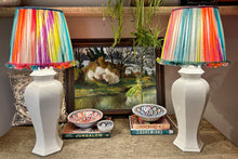 Load image into Gallery viewer, 30cm Frilly Pleated Multicolour Lampshade - Pastels
