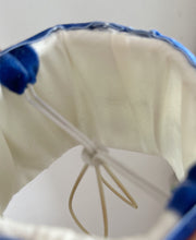 Load image into Gallery viewer, 15cm Pleated Lampshade - Hand Printed Blue