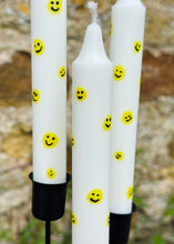 Load image into Gallery viewer, Hand Painted Smiley Face Candles