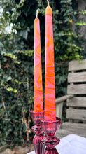 Load image into Gallery viewer, Dip Dye Dinner Candle - Pink & Orange