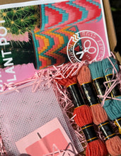 Load image into Gallery viewer, Stitched Bargello Plant Pot Kit 🪴