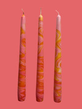 Load image into Gallery viewer, Dip Dye Dinner Candle - Pink & Orange