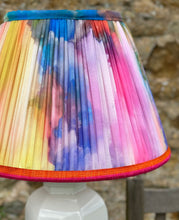 Load image into Gallery viewer, 45cm Pleated Colourful Marbled Lampshade, 100% Recycled