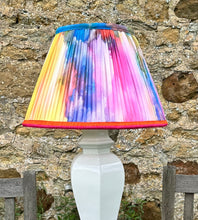Load image into Gallery viewer, 45cm Pleated Colourful Marbled Lampshade, 100% Recycled