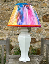 Load image into Gallery viewer, 45cm Pleated Colourful Marbled Lampshade, 100% Recycled