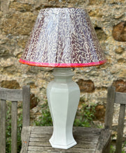 Load image into Gallery viewer, 46cm Pleated Burgundy Sari Lampshade, 100% Recycled