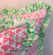Load image into Gallery viewer, Hand Block Printed Frilly Cushion - 50 x 50cm
