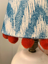 Load image into Gallery viewer, 14cm Rigid Lampshade - Hand Block Printed Blue