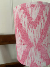 Load image into Gallery viewer, 10cm Hand Block Printed Pink Drum Lampshade