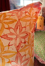 Load image into Gallery viewer, Hand Block Printed Cotton Cushion Corals - 50 x 50cm
