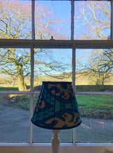 Load image into Gallery viewer, 25cm Pleated Lampshade - Ikat Silk Royal Blue