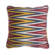 Load image into Gallery viewer, Rainbow Cotton Ikat Large Cushion - 50 x 50cm
