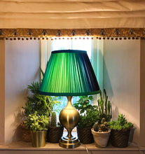 Load image into Gallery viewer, 46cm Ombré Pleated Lampshade - Green & Blue Ombré