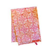 Load image into Gallery viewer, Cotton Tea Towel - Red & Pink Hand Printed