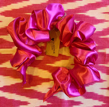 Load image into Gallery viewer, Satin Scrunchie Headband - Hot Pink