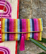 Load image into Gallery viewer, Velvet Ikat Clutch Bag
