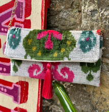 Load image into Gallery viewer, Velvet Ikat Clutch Bag
