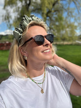 Load image into Gallery viewer, Satin Scrunchie Headband - Olive
