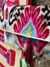 Load image into Gallery viewer, Velvet Ikat Clutch Bag
