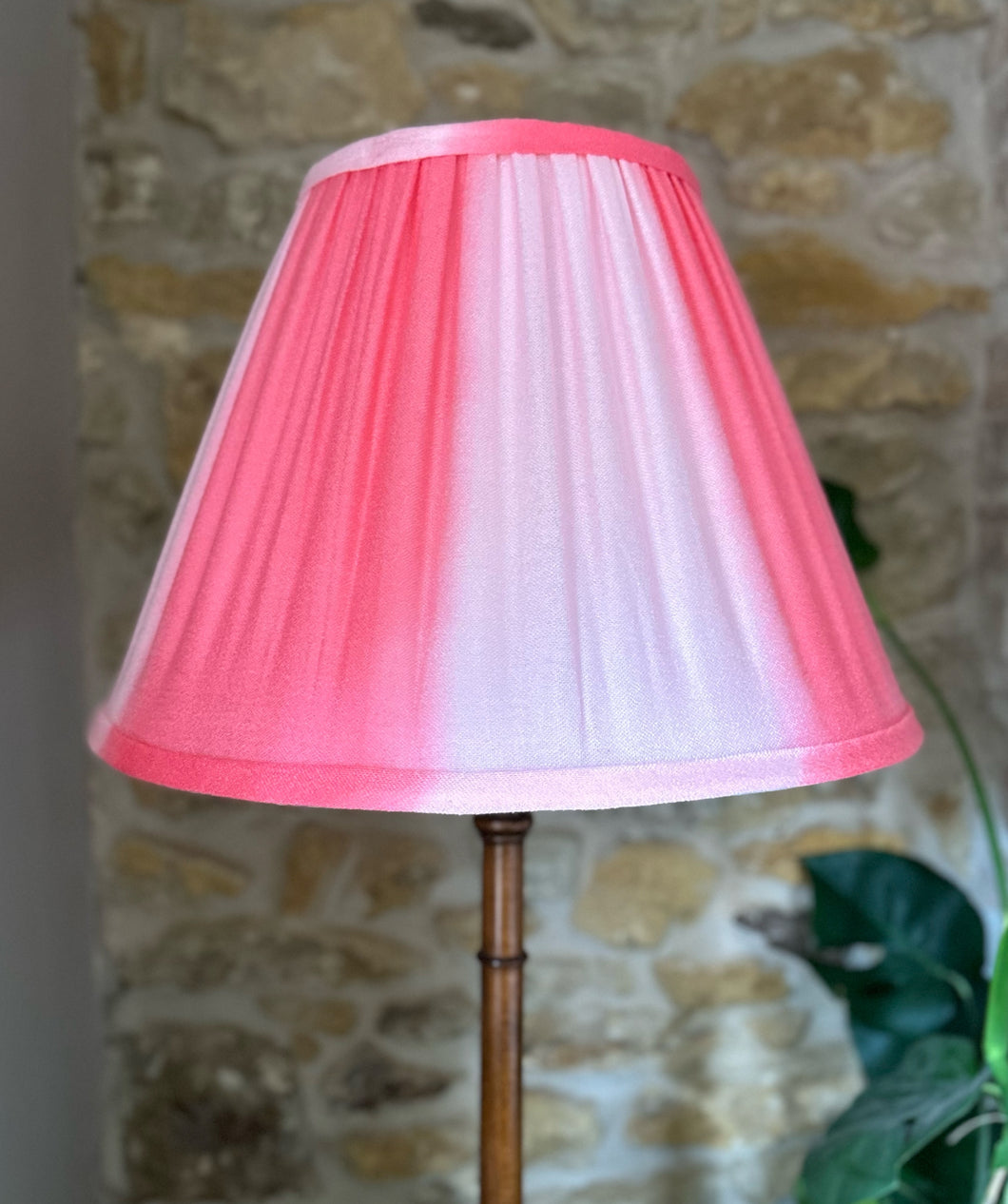 58cm Ombré Pleated Pink Pashmina Lampshade