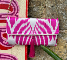 Load image into Gallery viewer, Silk Ikat Clutch Bag
