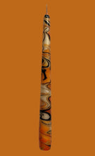 Load image into Gallery viewer, Dip Dye Dinner Candle - Black, Gold &amp; Orange
