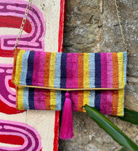 Load image into Gallery viewer, Velvet Ikat Clutch Bag
