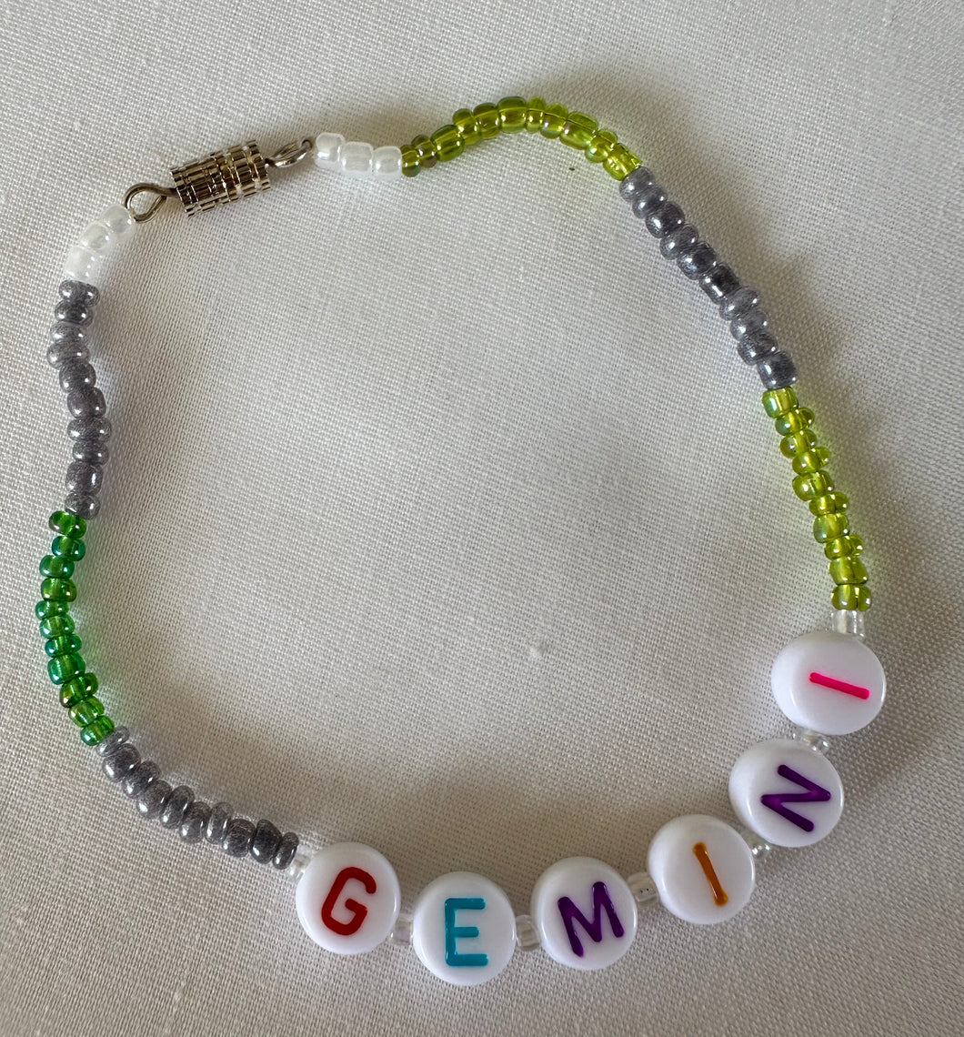 GEMINI ♊️ Beaded Bracelet