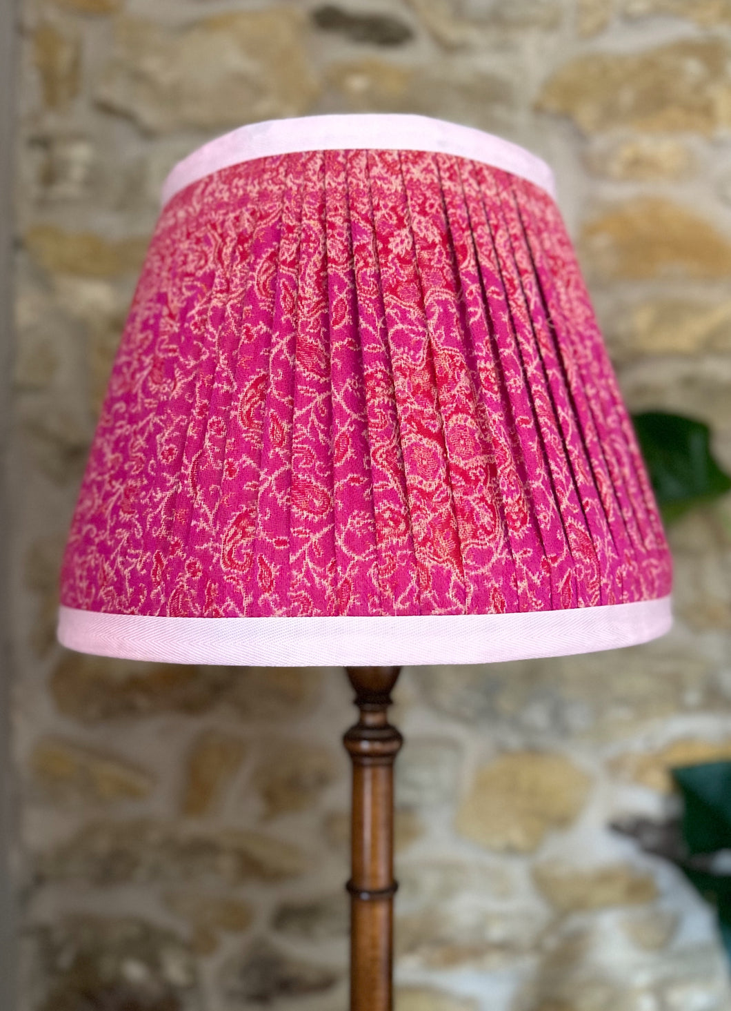 41cm Pleated Pink Pashmina Lampshade