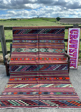 Load image into Gallery viewer, Extra Large Kilim Rug - Handwoven 297cm x 166cm
