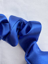 Load image into Gallery viewer, Satin Scrunchie Headband - Royal Blue
