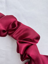 Load image into Gallery viewer, Satin Scrunchie Headband - Ruby Red
