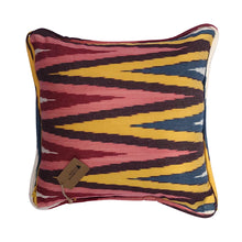 Load image into Gallery viewer, Rainbow Cotton Ikat Small Cushion - 35 x 35cm
