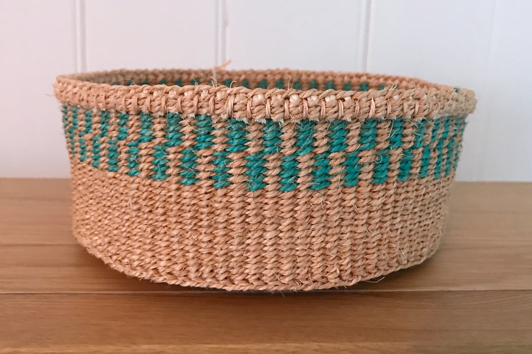 Turquoise Unique & Handy Fine- Weave Basket