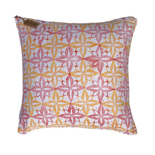 Load image into Gallery viewer, Hand Block Printed Cotton Cushion Corals - 50 x 50cm
