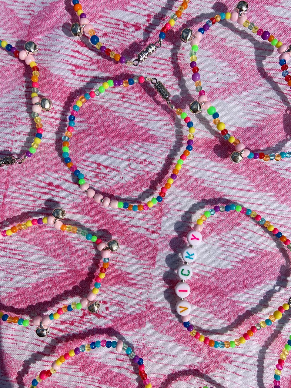 Colourful Beaded Plain Bracelet